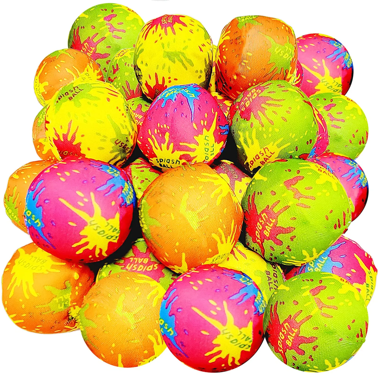 10-100Pcs Reusable Water Balloons,Absorbent Soaker Water Balls for Kids,Summer Beach Swimming Pool Party Favors,Kids Pool Toys