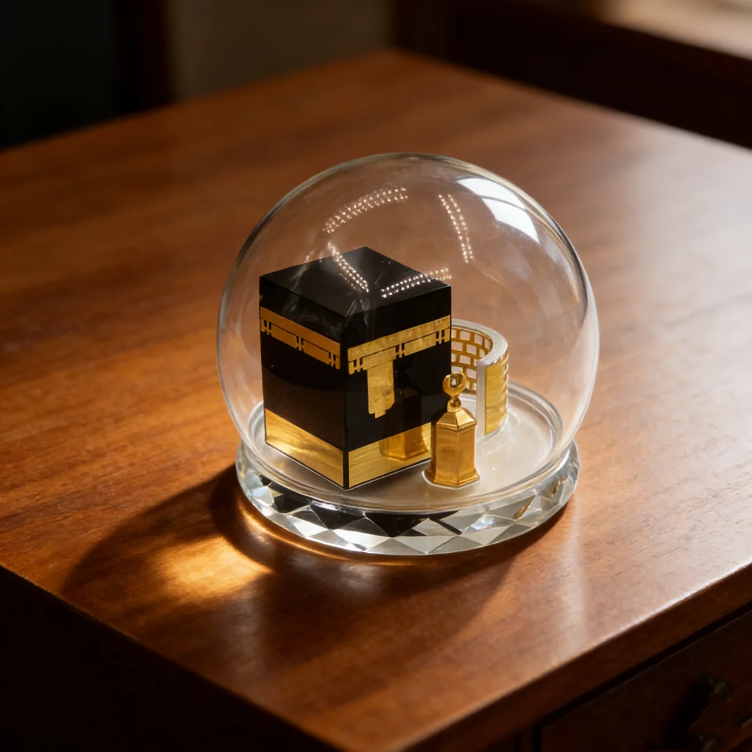 Muslim Crystal Gilded Kaaba Model Islamic Kaaba Replica Table Decor Islamic Home Vehicle Decor Islamic Building Gift