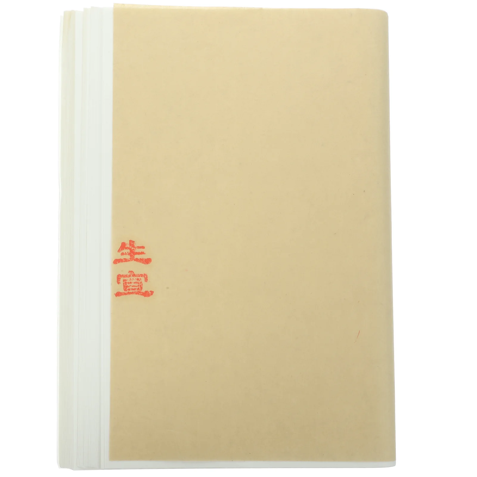 100 Sheets Raw Rice Cardboard Writing Xuan Paper DIY Chinese Drawing for Crafts Calligraphy Reliable Sheng Four Feet Practice