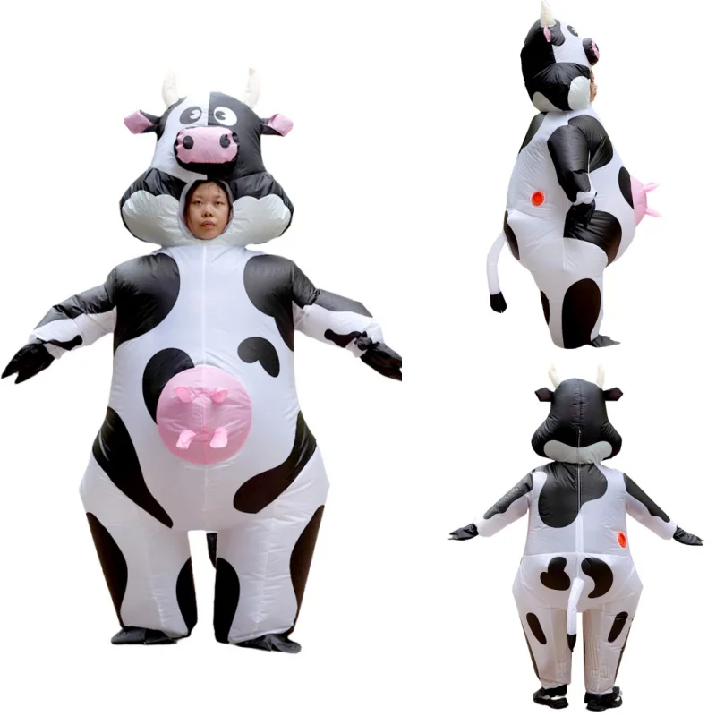 لطيف الأطفال والكبار كوس البقرة نفخ دعوى السمين نفخ دمية دعوى الوالدين والطفل أداء الحفلات مطابقة وتتسابق ﻿