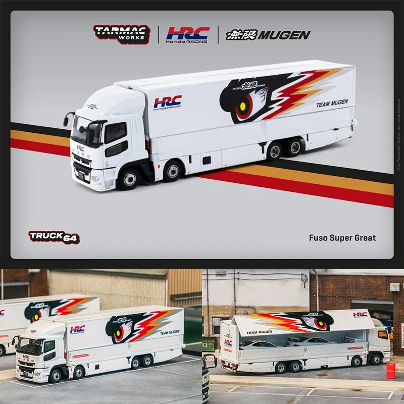 

PreSale TW 1:64 Fuso Super Great Turck Diecast Car Model Collection Miniature Toy Tarmac Works
