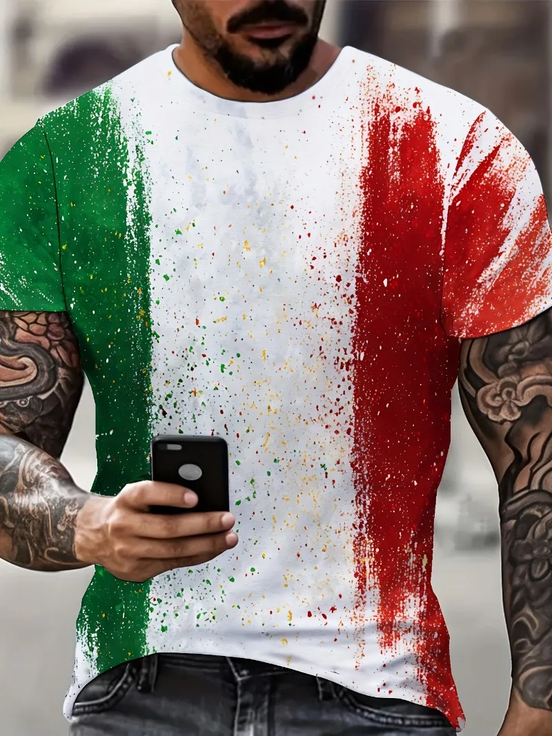 Sommer 2026 in Italien Sport-T-Shirt Atmungsaktives Fitness-Laufshirt Lockeres Athletisches Kurzarm-Oberteil Sommer Erwachsene Kinder Lässige Sportbekleidung