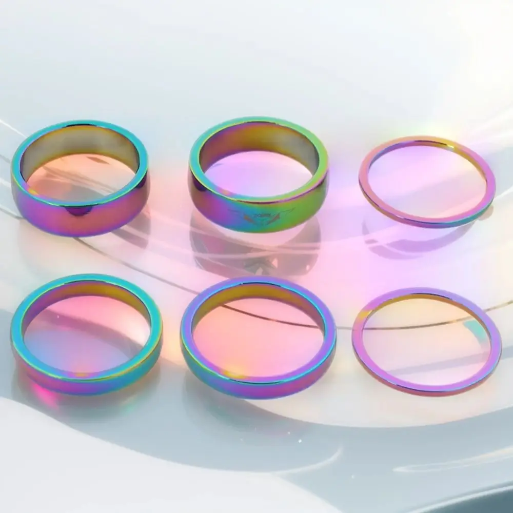 6pcs/set Flywheel Spacer Bicycle Hub Washer Bottom Bracket Durable Bicycle Headset Washer Practical Washer Gasket
