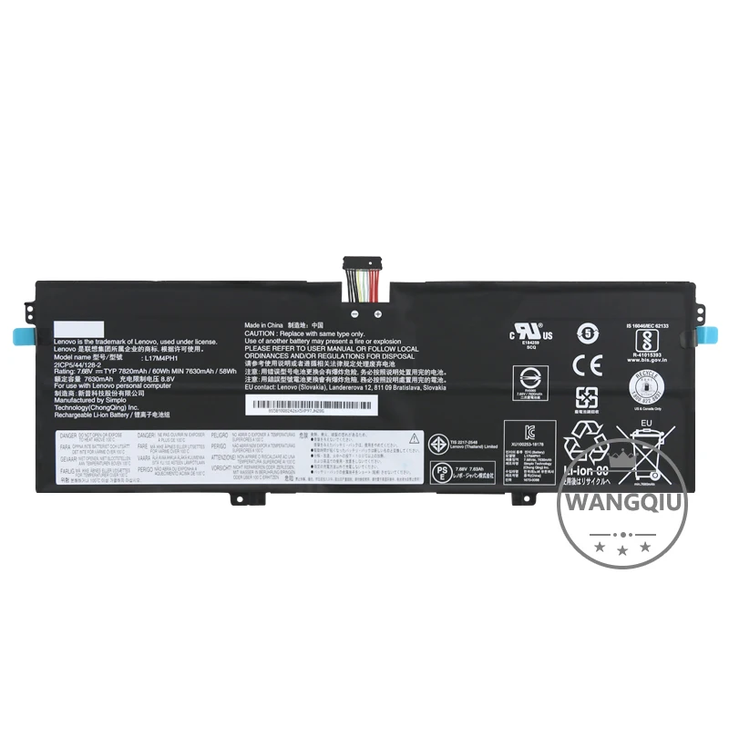 WANGQIU Original laptop battery for Lenovo YogaC930 C930-13IKB Yoga 7 Pro-13IKB L17C4PH1 L17M4PH1