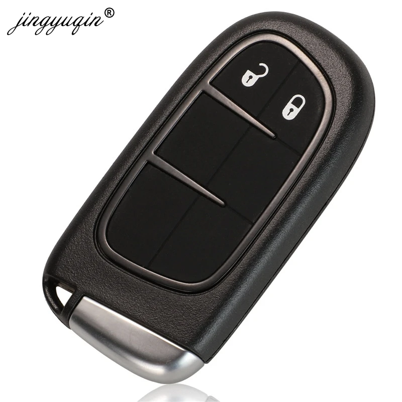 Jingyuqin KeylessGo 433Mhz Hitag-AES 4A 칩 2/3/4/5 BTN 원격 스마트 키 지프 체로키 Durango 크라이슬러 GQ4-54T