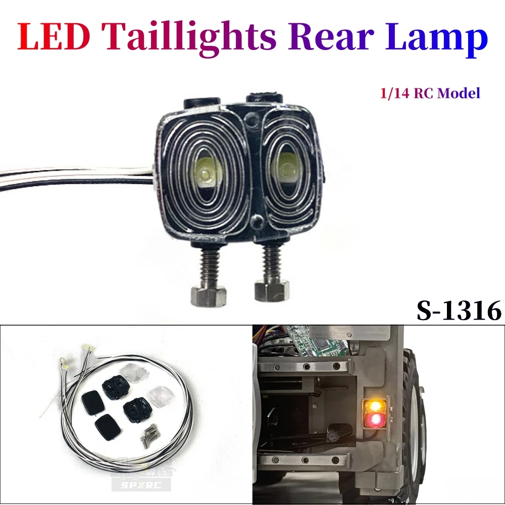 led-taillights-rear-light-two-color-s-1316-for-1-14-tamiya-rc-lesu-construction-machinery-romote-control-trailer-toy-parts