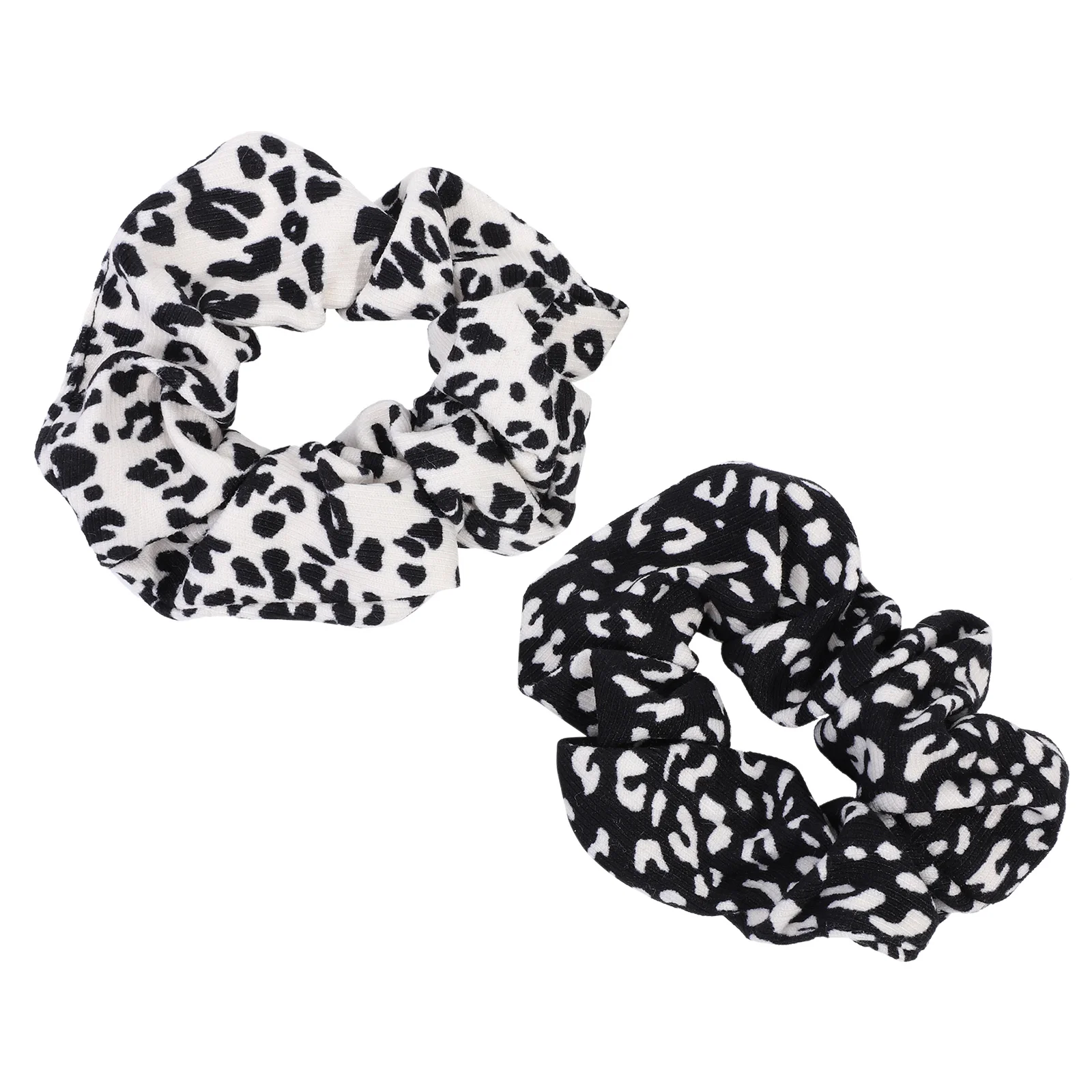 

Leopard Hair Rings Leopard-print -dot Scrunchie Ribbons Flannel Scrunchies Headbands for Short