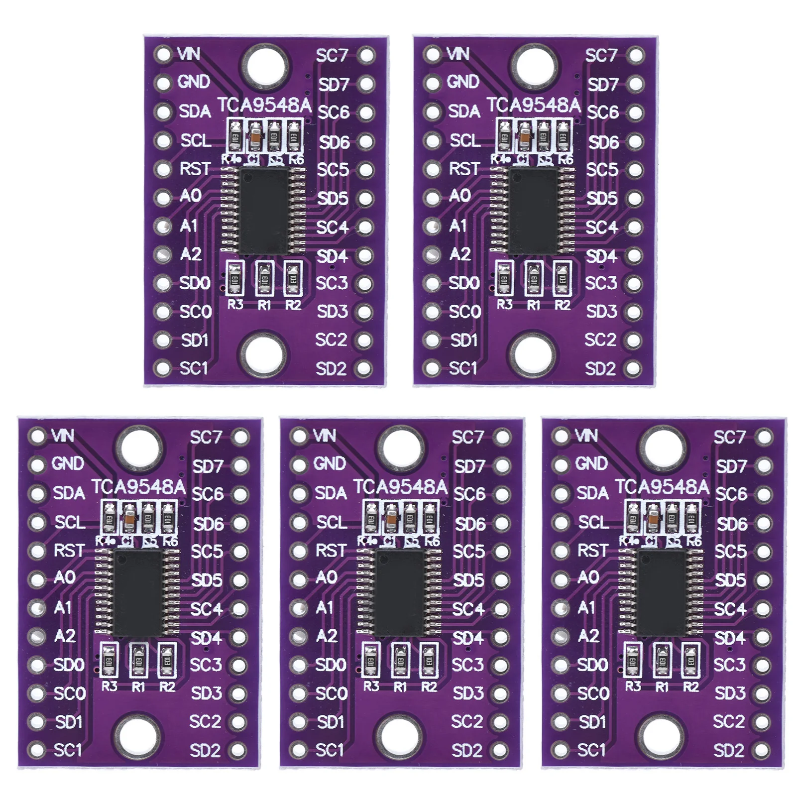 5Pcs Development Board 1 to 8 Channel IIC Expansion Module TCA9548A Set Kit for DIY Development Module Expansion Module