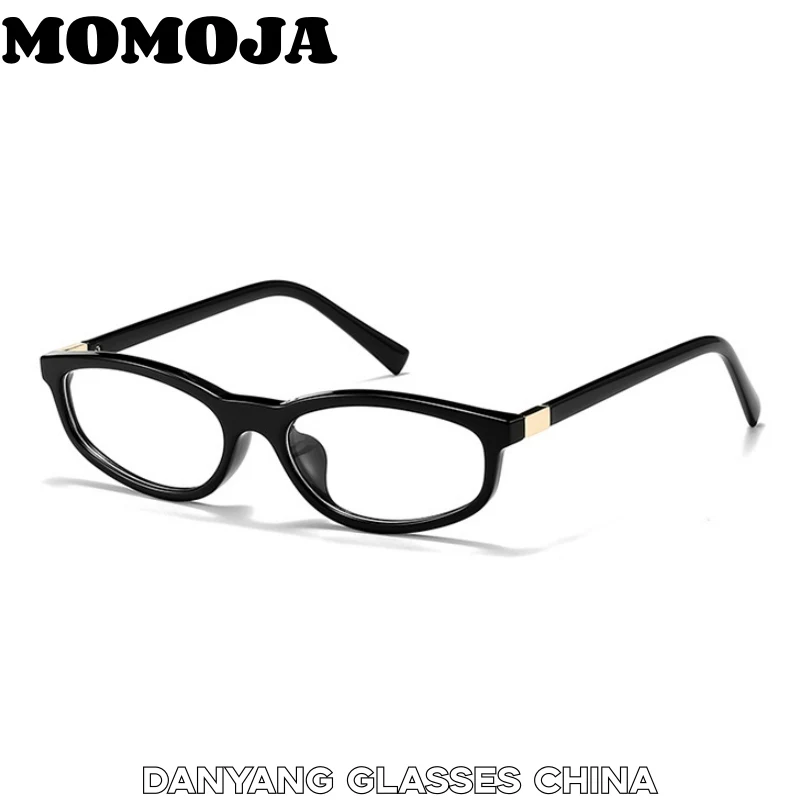MOMOJA TR90 Narrow Men's and Women's Eyeglasses Frame Ultra Light Retro Fashion Trend Daily Leisure High Quality Glasses TR1001