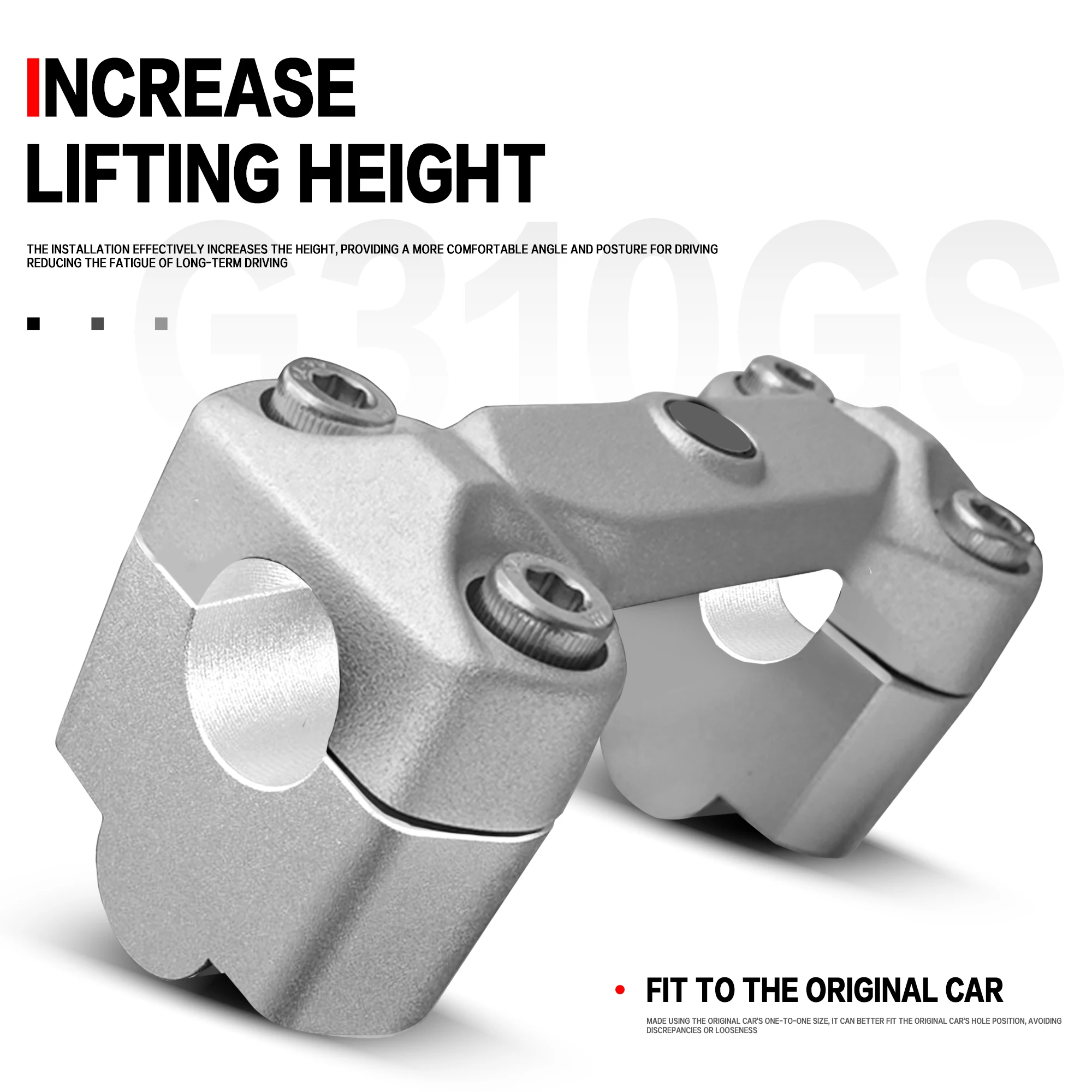 ل BMW G310GS G310R G310 G 310 GS/R 2016-2023 دراجة نارية CNC مقود Raiser تمديد جبل المشبك محول المقود الناهض