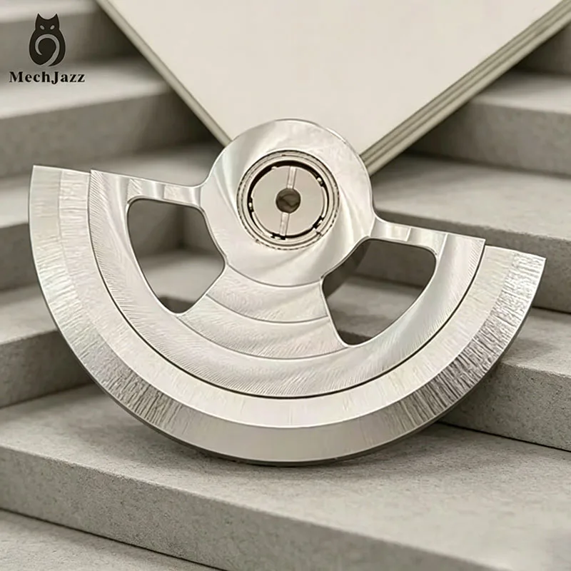 MechJazz NH Series Geneva Wave Skeleton Automatic Rotor for Seiko NH35 NH36 4R 6R Movement Replacement Watch Mod Parts