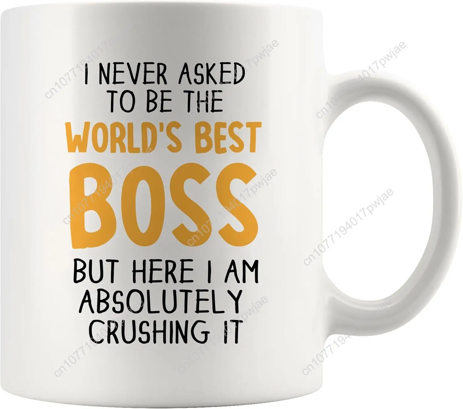 

I Never Asked To Be The World's Best Boss Coffee Mug Boss Gifts Coworker Gift To Manager Employer From Employee Ceramic Mug 11 o