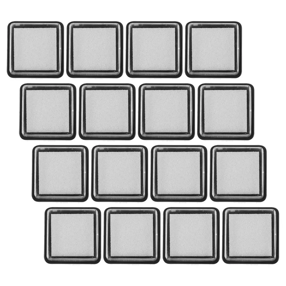 16 قطعة منصات الحبر فارغة DIY بها بنفسك إعادة الملء المحمولة 3x3 سنتيمتر منصات الطوابع سكرابوكينغ صياغة لا الحبر فوضى مكتب بمناسبة