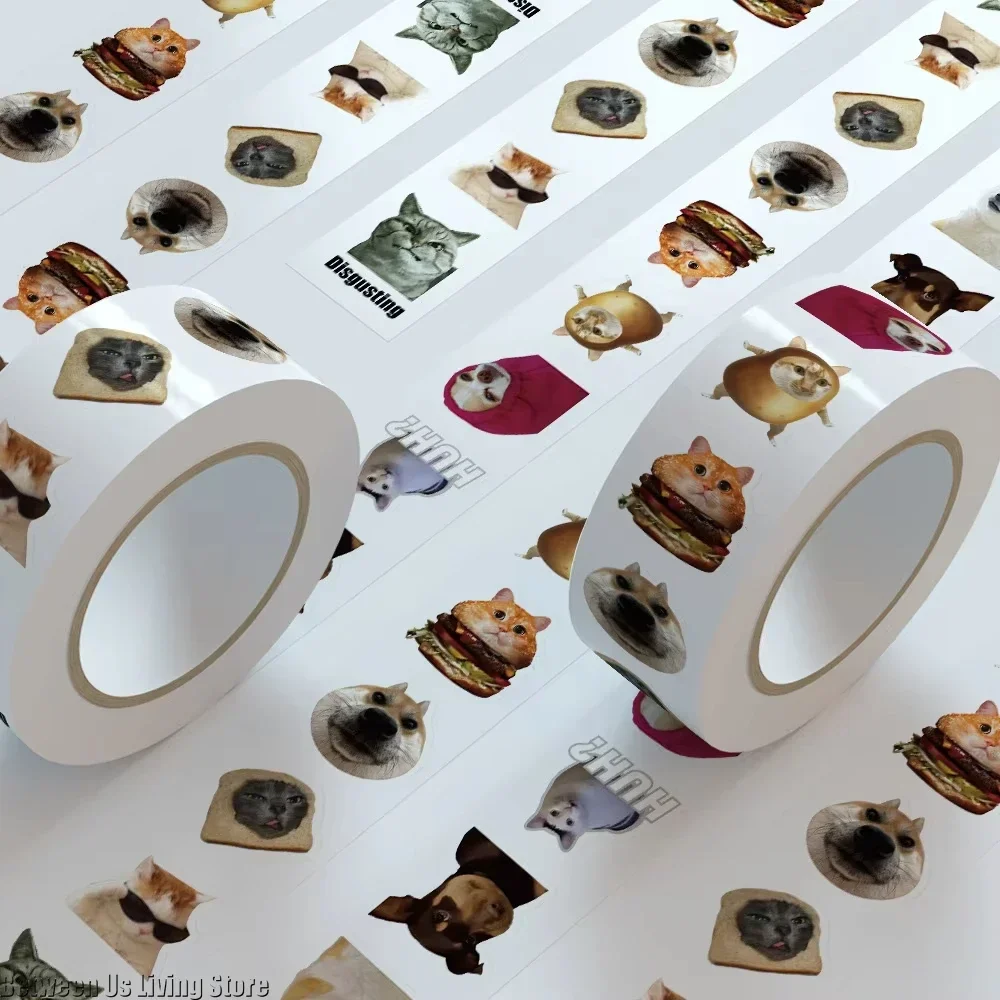 

500 шт., наклейки с забавными кошками, наклейки с изображением животных, мультяшные наклейки, игрушки, милые уплотнительные этикетки, детские награды, наклейки, подарки