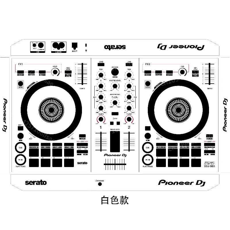 

Pioneer DDJ-SB3 Controller Panel Film PIONEER Personalized Colorful Stickers, Customizable