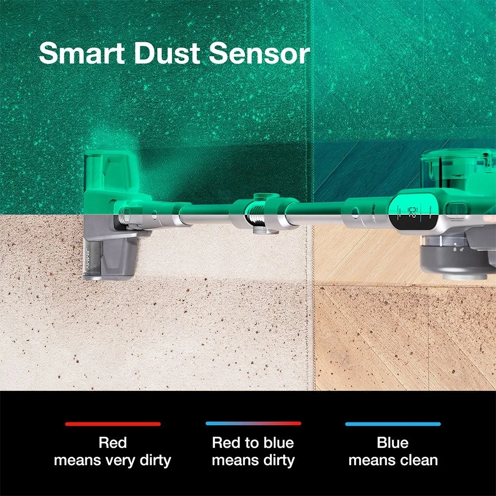 JIMMY H10 Flex ręczny bezprzewodowy odkurzacz 245AW 26Kpa inteligentny czujnik kurzu automatycznego regulowania zasilania 2500mAh baterii