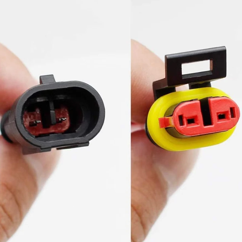 1 set Kit 2 pin Way Super Seal Sealing Waterproof Electrical Wire Cable Connector Plug for Car Auto
