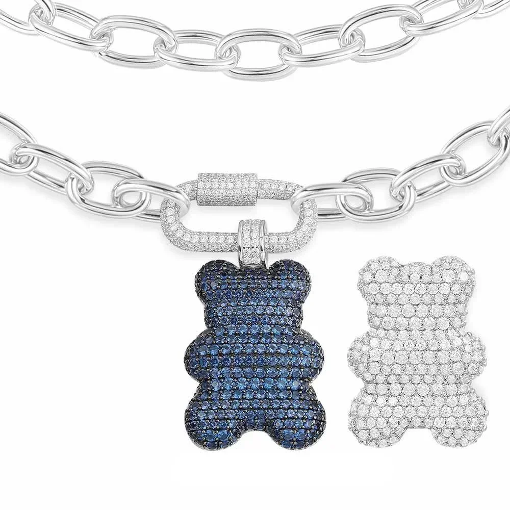 LI KI High quality 925 Sterling Silver April 2023 New Product Bear Series Earrings Fashion Fine  Jewelry Send Friends Gifts - view 4