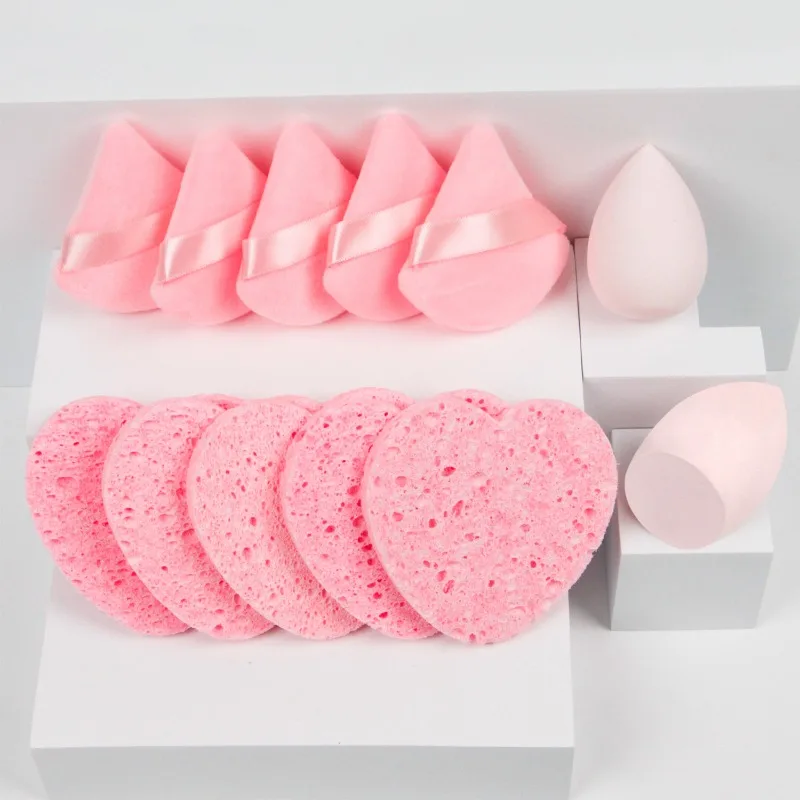 3-in-1 Face Cleaning Sponge Pad Exfoliator Mask Facial SPA Massage Makeup Removal Thicker Compress Natural Cellulose Reusable