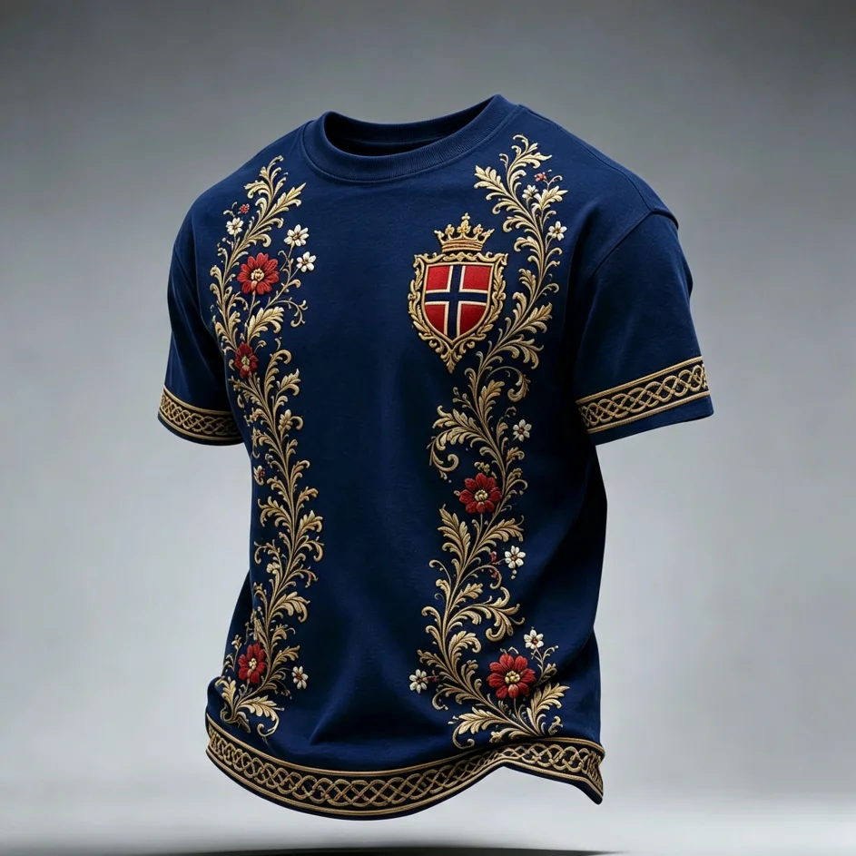 Norway 2026 Concept Home Football Shirt, Fan Surrounding 3D Printed Quick Drying Sports and Leisure Family Kids Tee