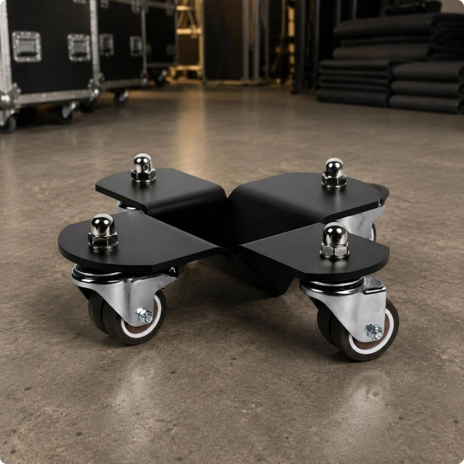 Heavy Duty Plattformwagen Cross-shaped Platform Sturdy Construction Moving Cart for Piano Transport Home Studio