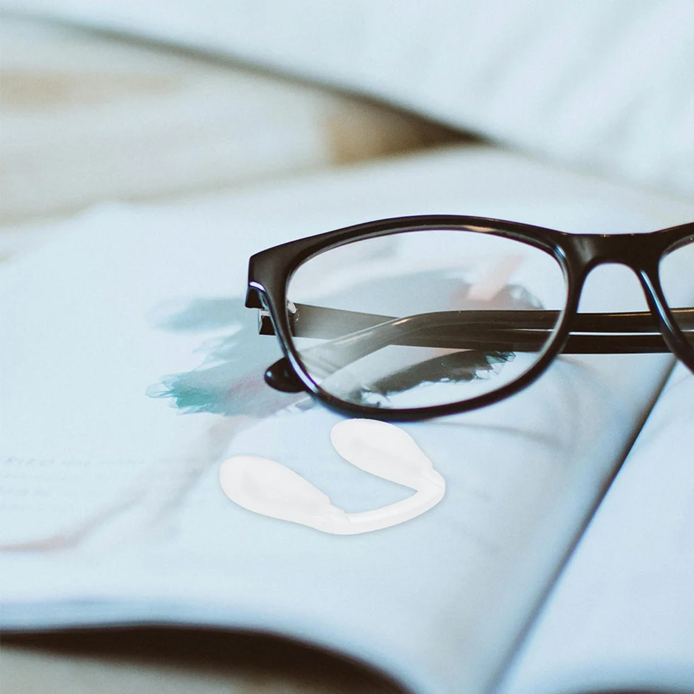 

4Pcs Universal Clear Silicone Nose Pads Integrated U-Shaped Stable Non-Slip Replacement Glasses Nose Bridge Pads Eyewear