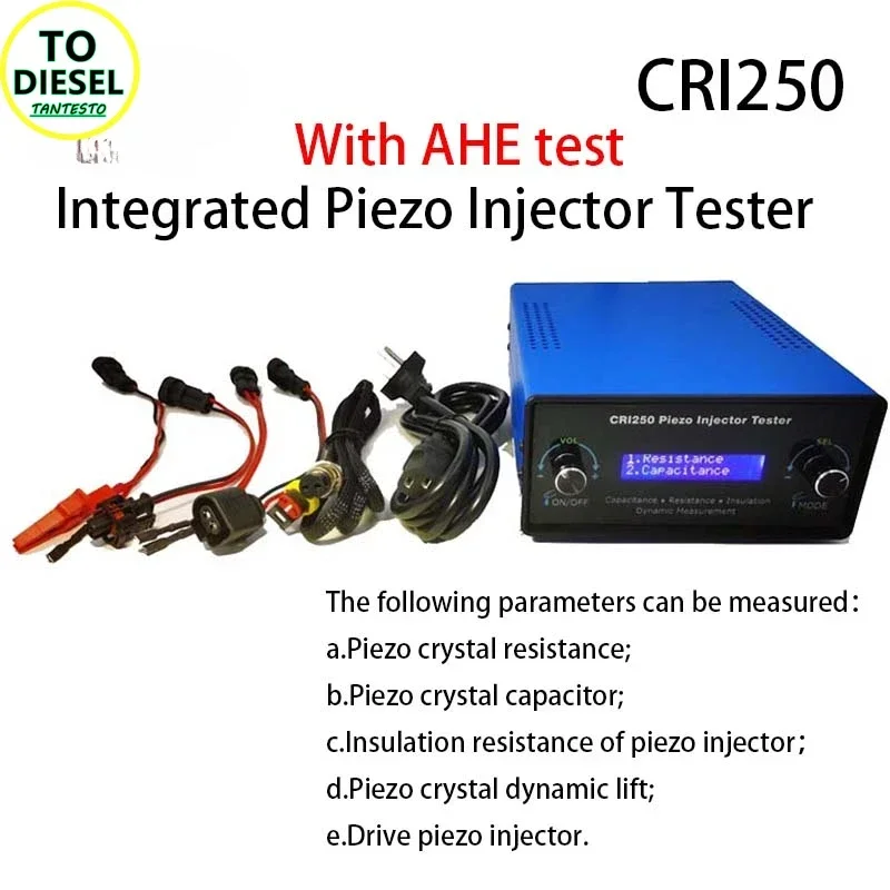 AM-CRI250 VDO Piezo Injector Tester, Resistance Capacitance Insulation Resistance Test AHE Air Gap Measurement Tool for SIMENS