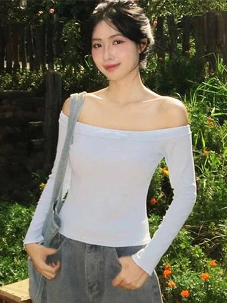 

Новая осенняя футболка, женская модная уличная одежда с длинными рукавами, повседневная тонкая футболка, однотонные женские универсальные футболки с бантом, верхняя одежда