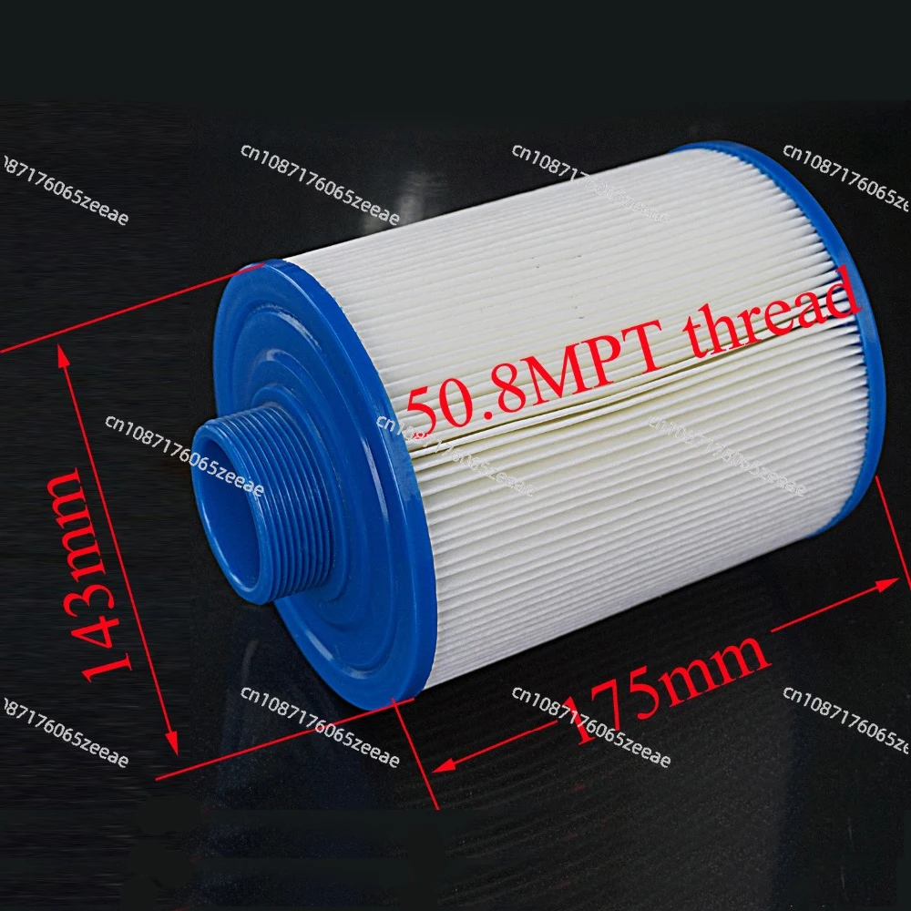 for Jazzi pool Cartridge filter 2012 version,175mmx143mm,50.8mm MPT thread, hot tub paper filter other spas,