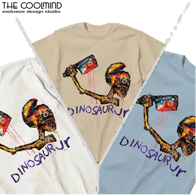 THE COOLMIND 100% Cotton Cool streetwear unisex T shirt  U0001-T2