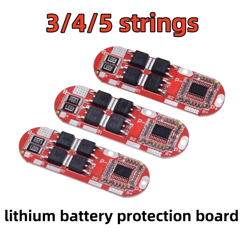 3/4/5 series lithium battery protection board, ternary lithium/polymer battery charge and discharge protection, 20A high current