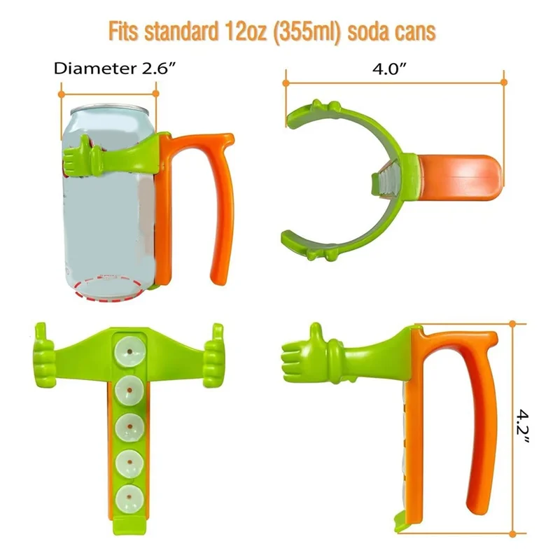 B08B-علبة حامل ل 12 أونصة يمكن يغطي مع القش + يمكن حامل مع مقبض الصودا يمكن الأغطية ومجموعة أصحاب