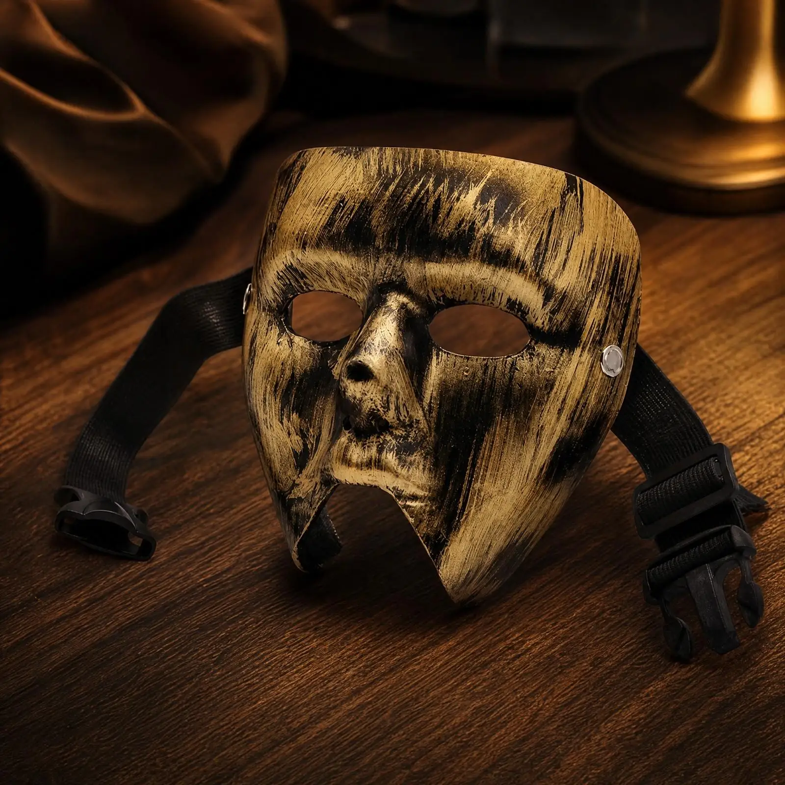 Resin Cosplay Mask Premium Paint Finishing Mask with Adjustable Head Strap Detailed One Size Fits Most for Adults