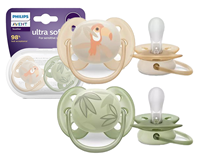 PHILIPS AVENT Ultra Soft-2 PCs orthodontic pacifier | 0-6 M
