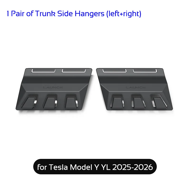 1 Paar Seitenhaken für den Kofferraum für Tesla Model Y YL 2025-2026, 2 Stück links und rechts, hinterer Stauraum-Organizer, Auto-Zubehör – Detail 7
