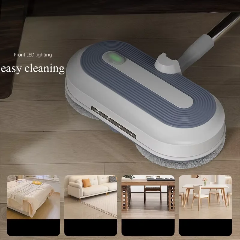 آلة كنس وتطهير الممسحة الكهربائية اللاسلكية مع آلة تنظيف أرضية خزان المياه لبلاط الأرضيات الصلبة