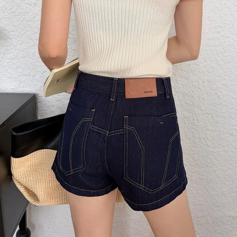 ZHISILAO New High Quality High Waist Denim Shorts Women Vintage Casual Slim Fit Mini Jeans Shorts Summer 2026