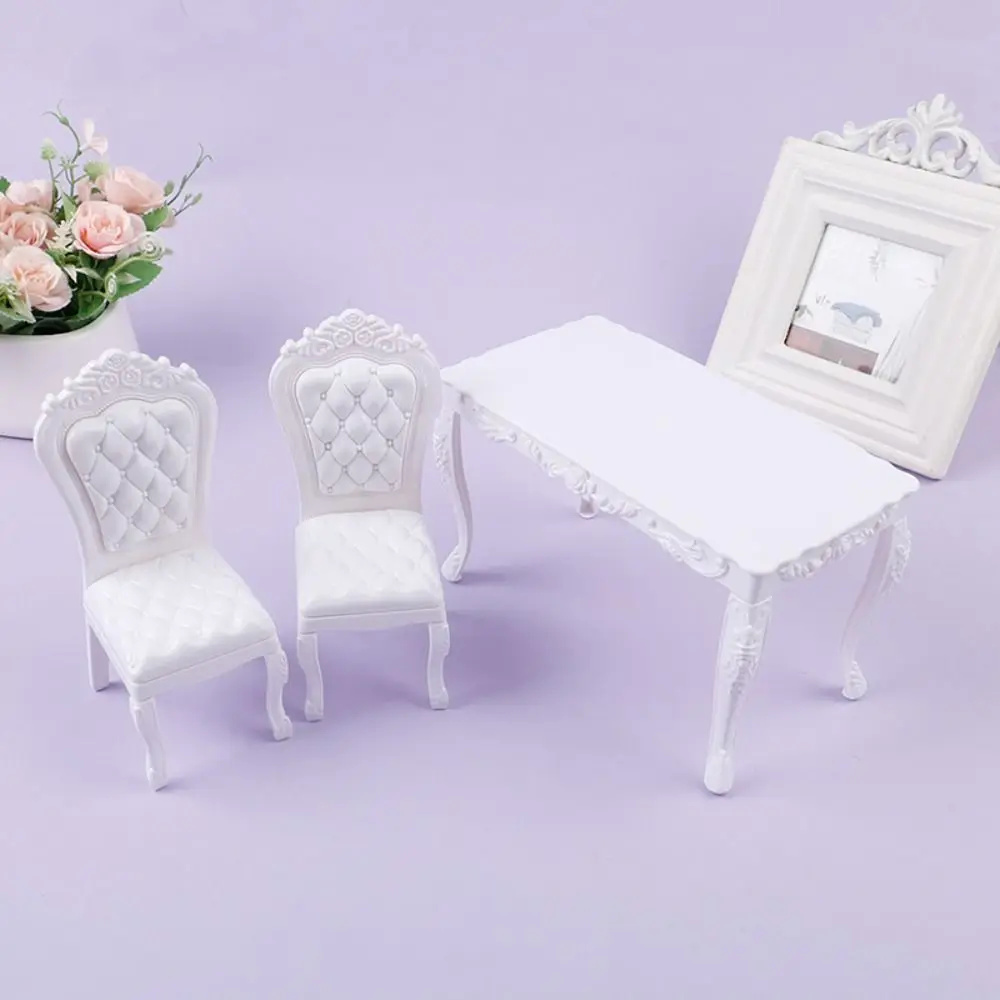 

1PC Dollhouse 1:6 Kitchen Furniture Accessories Dining Table Chair Computer Office Desk Chair For Doll House Decor Kids Toys