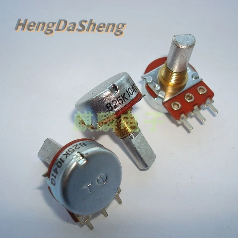 5Pcs/Lot Type 16 Single 3-pin Potentiometer B2K B50K A50K