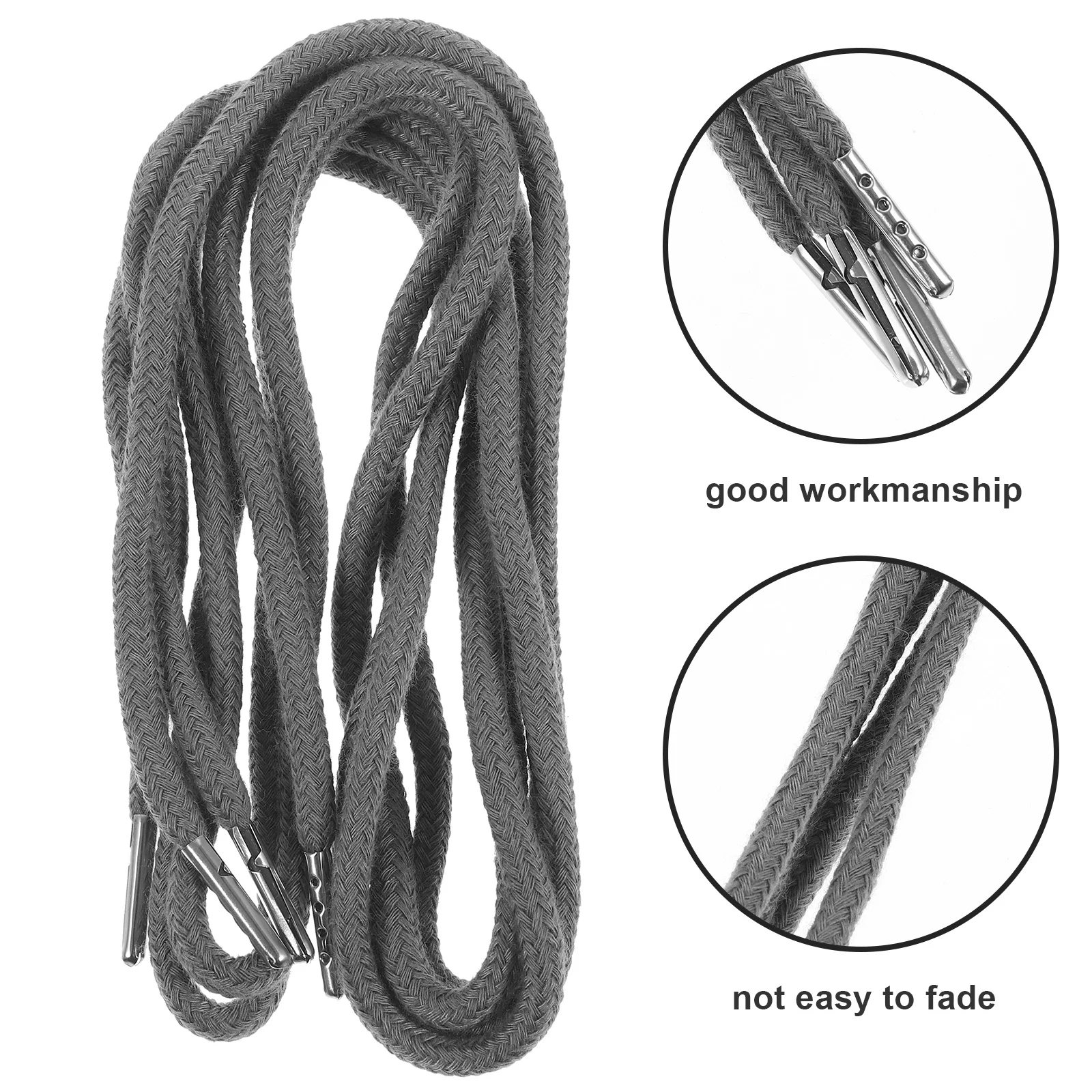 

12 шт. сменный шнурок для брюк, толстовка, спортивные штаны, веревка для одежды с металлическим наконечником, многофункциональные веревочные шнурки для