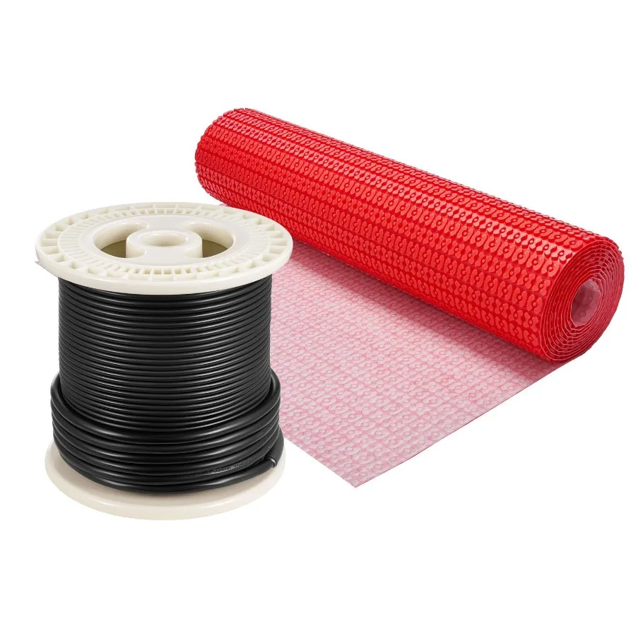 

Коврик для подогрева пола площадью 60 кв. футов, система излучающего обогрева 120 В с сигнализацией