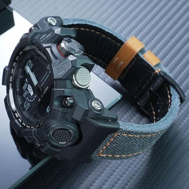 

Модифицированный нейлоновый ремешок для часов Casio Big Mud King GWG-1000 GWG-1000GB, водонепроницаемый, прочный, для активного отдыха и спорта