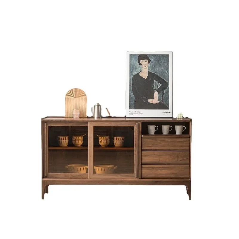 

Bedroom Living Room Modern Simple Storage Multifunctional Bedside Solid Wood Bedside