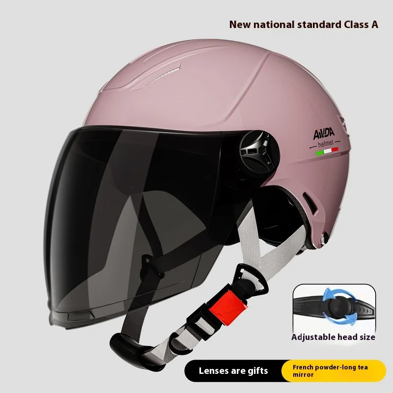 

3CCertified Electric Vehicle Helmet Summer Sun Protection Motorcycle Safety Helmet All-Season Half Helmet