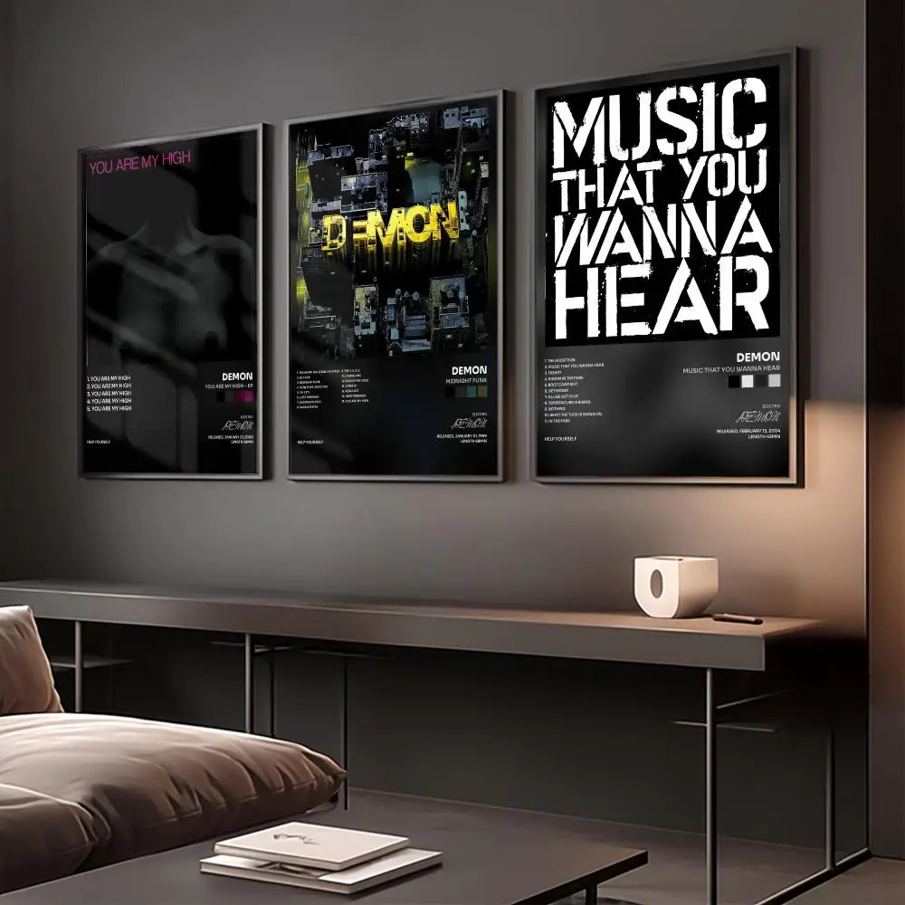 Singer D-DEMON Poster Home Wall Decoration Artwork for Bedroom Office Living Room Interior Display