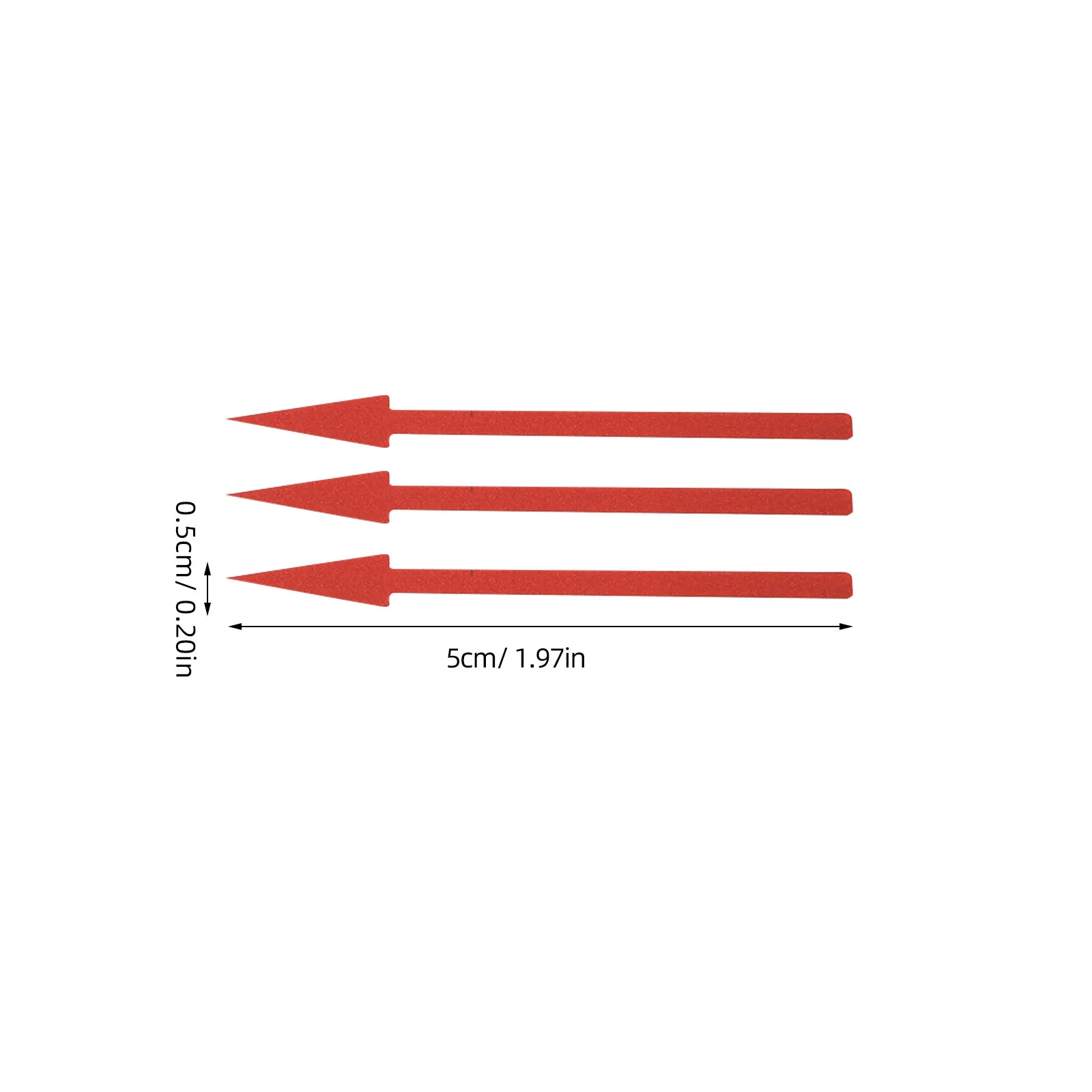 100Pcs Arrow Stickers for Instrument Panel Reflective Waterproof Direction Mark Labels Easy Apply Industrial Use