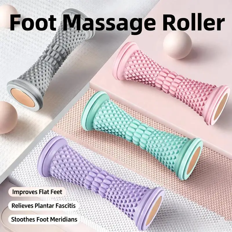 PP Foot Massage Roller Textured Massage Surface Deep Foot Ache Relief for Home Daily Gym Workout Relaxation