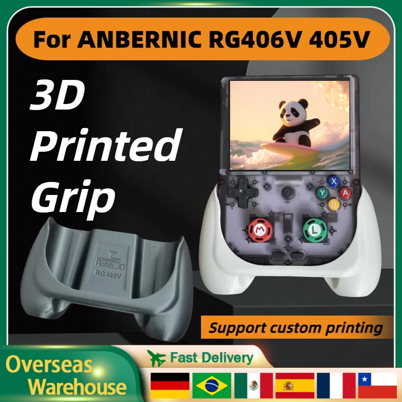 ANBERNIC RG406V RG405V Grip 3D Printed Grip Handle Accessories DIY Controller Holding Handle Comfortable Support Custom Printing