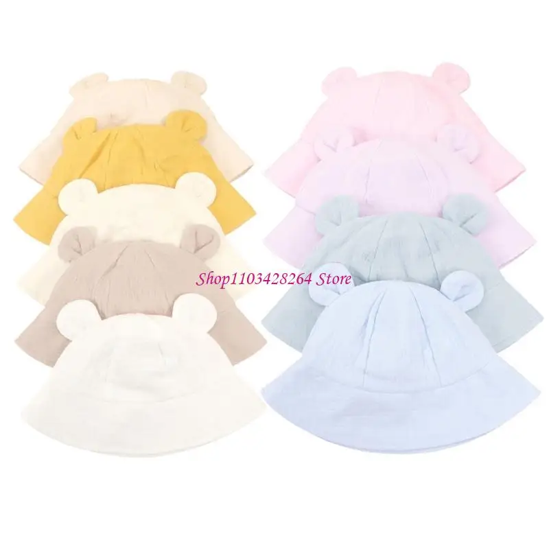 قبعة دلو جميلة للأطفال من القطن المريحة، قبعات للسفر على الشاطئ، قبعات للرضع للأنشطة اليومية في الهواء الطلق