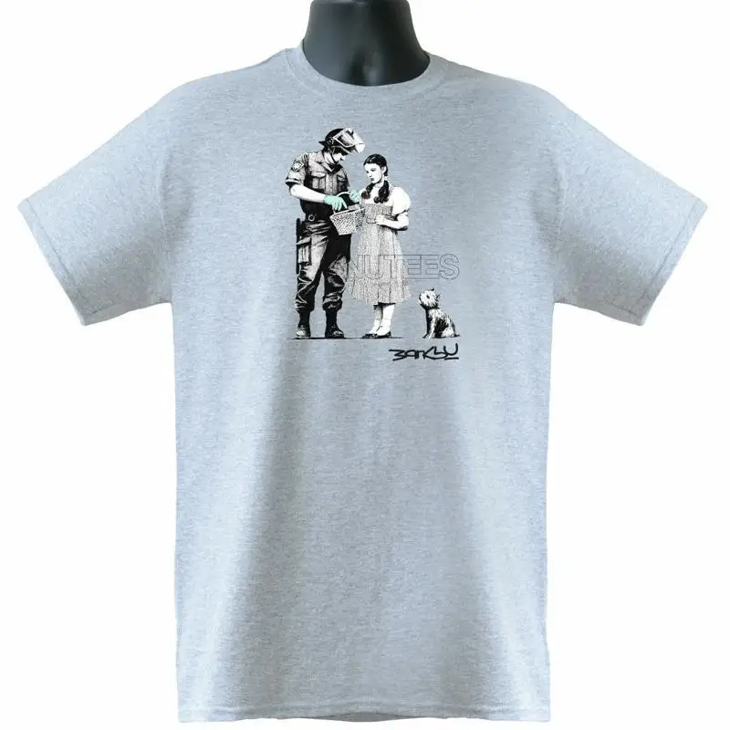 Мужская женская футболка Banksy Dorothy From Oz Wizard Stop And Search, размеры S Xxl Мужская женская футболка Banksy Dorothy From Oz Wizard Stop And Search, размеры S Xxl